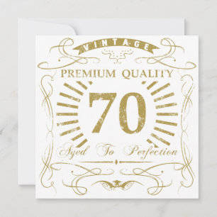 70th Birthday Gag Gift Card