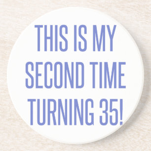 70th Birthday Gag Gift Coaster