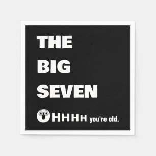 70th Birthday Getting Old Humour Napkin