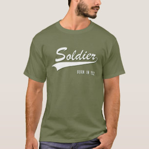 70Th Birthday Gift Soldier Born 1952 Aged 70 Years T-Shirt