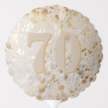 70th Birthday Gold Cowhide Modern Balloon<br><div class="desc">70th Birthday Gold Cowhide Modern Seventieth Birthday Balloon is perfect for a sassy and fabulous 70th birthday party.  Bring on seventy years young!</div>