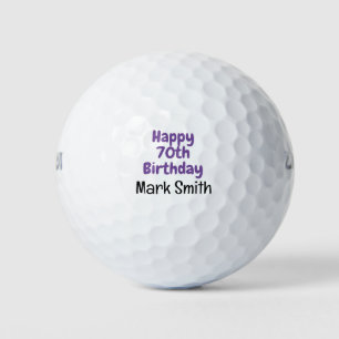 70th Birthday  Golf Balls