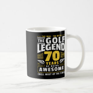 70th Birthday Golf Player 70 Years Old Golfer Coffee Mug