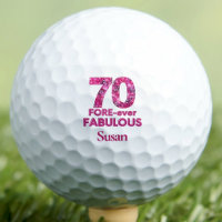 70th Birthday Golfer Gift FORE-ever 70 & Fabulous