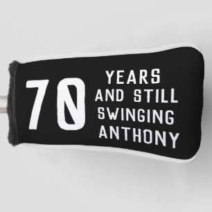 70th Birthday Golfer Seventy Dad Golfer Golf Head Cover