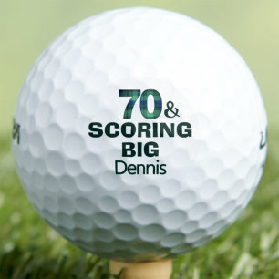 70th Birthday Granddad Gift Scoring Big Funny Golf Balls