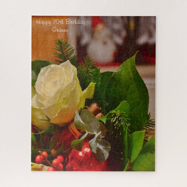 70th  Birthday Granny. Jigsaw Puzzle (Vertical)