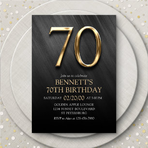 70th Birthday Invitation
