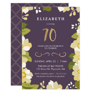 70th birthday invitations announcements zazzle uk