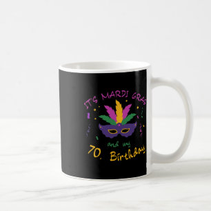 70th Birthday Mardi Gras Carnival Celebration Shir Coffee Mug