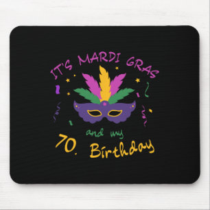 70th Birthday Mardi Gras Carnival Celebration Shir Mouse Mat