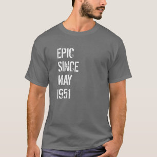 70Th Birthday Men Women Born May 1951 T-Shirt