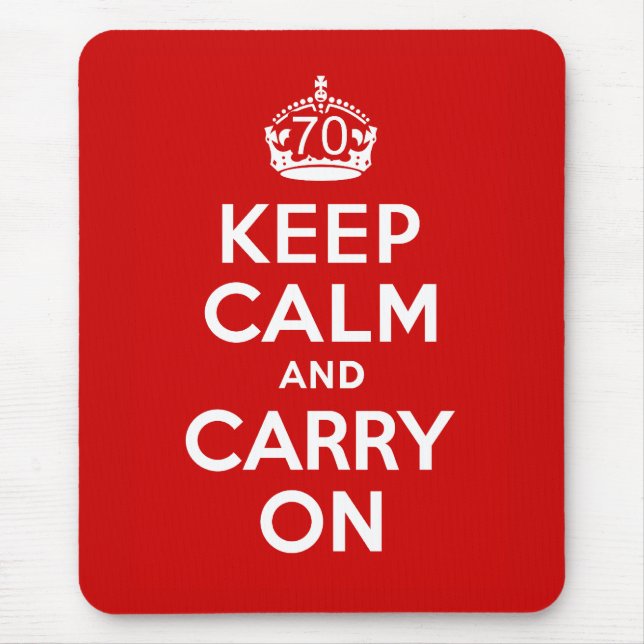 70th Birthday Mouse Mat (Front)