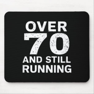 70th Birthday Older Runners Over The Hill 70 Runni Mouse Mat