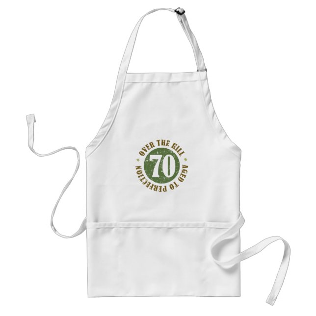 70th Birthday Over The Hill Standard Apron (Front)
