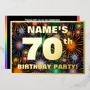 70th Birthday Party — Fun, Colourful Fireworks Loo