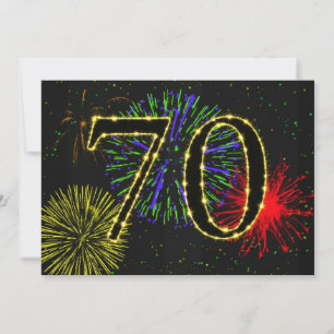 70th birthday party invitate invitation