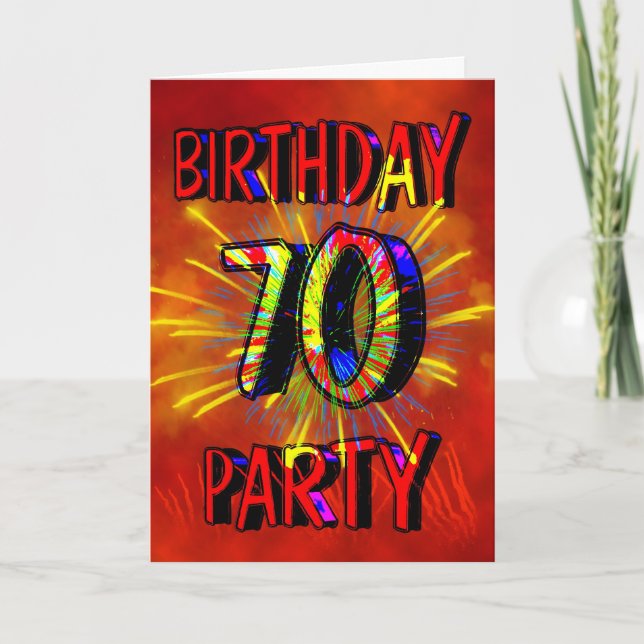 70th Birthday Party Invitation (Front)