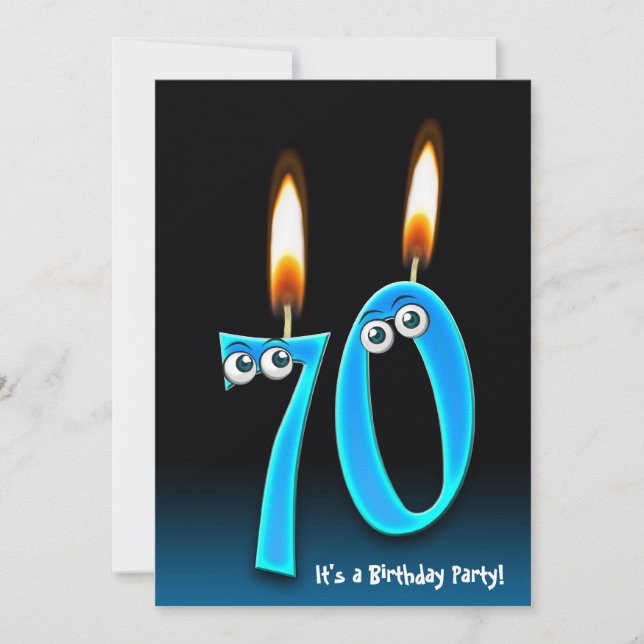 70th Birthday Party Invitation (Front)