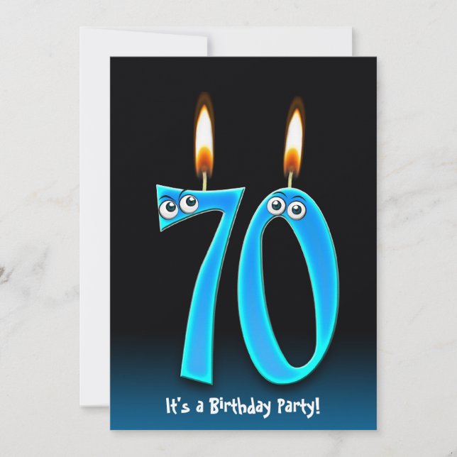 70th Birthday Party Invitation (Front)