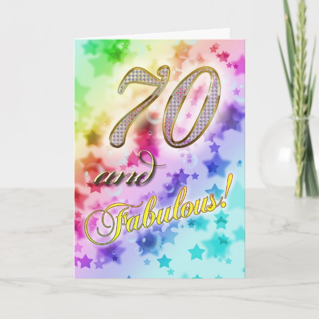 70th Birthday party Invitation (Front)