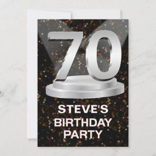 70th Birthday Party Invitation Add a Name