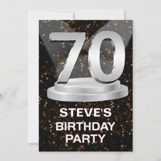 70th Birthday Party Invitation Add a Name