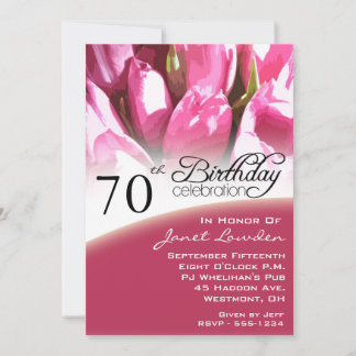 70th Birthday Party Invitations