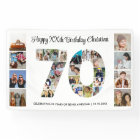 70th Birthday Party Number 70 Photo Collage