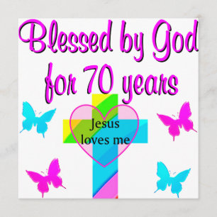 70TH BIRTHDAY PRAYER CARD