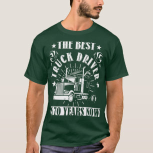 70th Birthday Present Truck Driver 70 Years Trucks T-Shirt