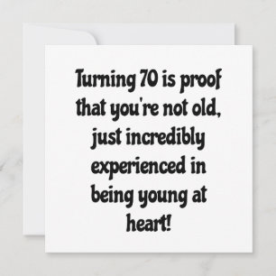 70th birthday quotes thank you card