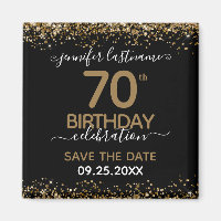 70th Birthday Save the Date Magnet