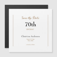 70th Birthday Save the Date