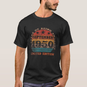 70Th Birthday September 1950 Gift, 70 Years Of Bei T-Shirt