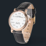 70th Birthday Seventy Black Vintage Funny Gold Watch<br><div class="desc">70 years of being awesome. Est. 1953. 70th Birthday,  seventy,  70 years old,  black and white,  funny watch for her.</div>