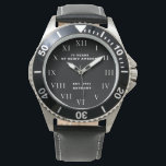 70th Birthday Seventy Black Vintage Funny Watch<br><div class="desc">70 years of being awesome. Est. 1953. 70th Birthday,  seventy,  70 years old,  black and white,  funny watch.</div>
