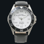 70th Birthday Seventy Black Vintage Funny Watch<br><div class="desc">70 years of being awesome. Est. 1953. 70th Birthday,  seventy,  70 years old,  black and white,  funny watch.</div>