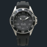 70th Birthday Seventy Black Vintage Funny Watch<br><div class="desc">70 years of being awesome. Est. 1953. 70th Birthday,  seventy,  70 years old,  black and white,  funny watch.</div>