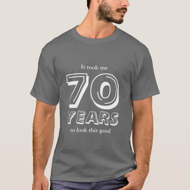 70th Birthday shirt | Customisable (Front)