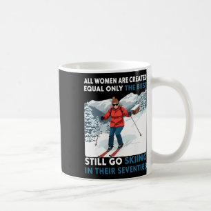 70th Birthday Skier Gifts Woman 70 Years Old Skiin Coffee Mug