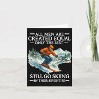70th Birthday Skier Man 70 Years Old Skiing Lover