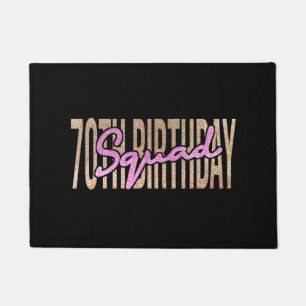 70th birthday squad quote sayings doormat
