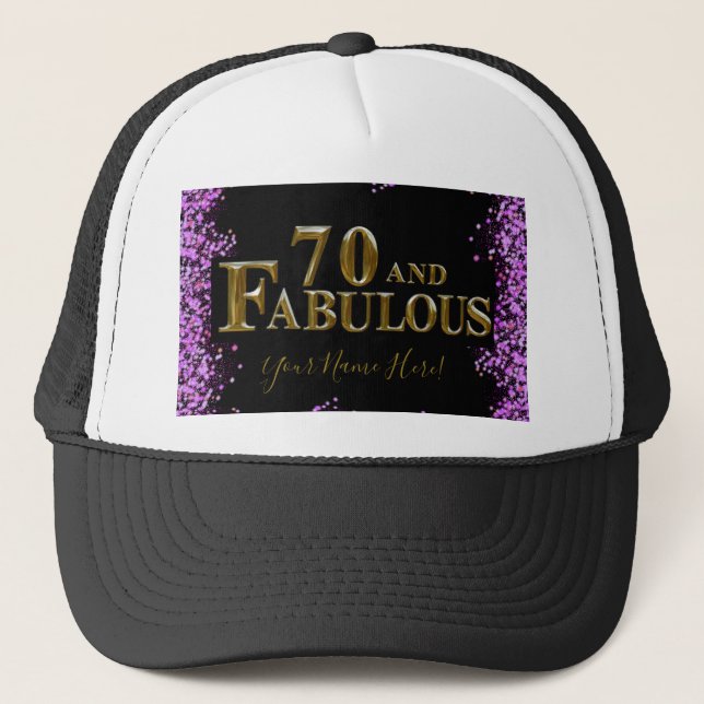 70th Birthday  Trucker Hat (Front)