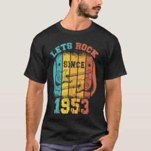 70th Birthday Vintage 1953 Retro 70 Years old Guit T-Shirt