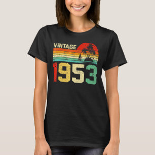 70th Birthday Vintage 1953 Retro Men Women 70 Yea T-Shirt