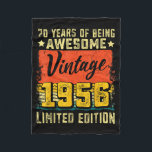 70th Birthday Vintage 1956 70 Years Old Decoration Fleece Blanket<br><div class="desc">70th Birthday Vintage 1956 70 Years Old Decorations</div>