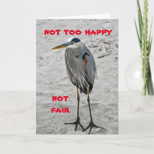 **70th BIRTHDAY WISHES FROM A CRANE** Card (Front)