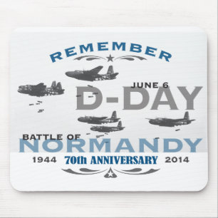 70th D-Day Air Battle of Normandy Anniversary Mouse Mat