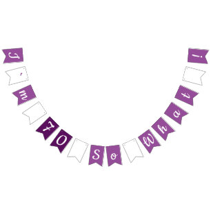 70th Funny and Motivational Birthday Party Bunting